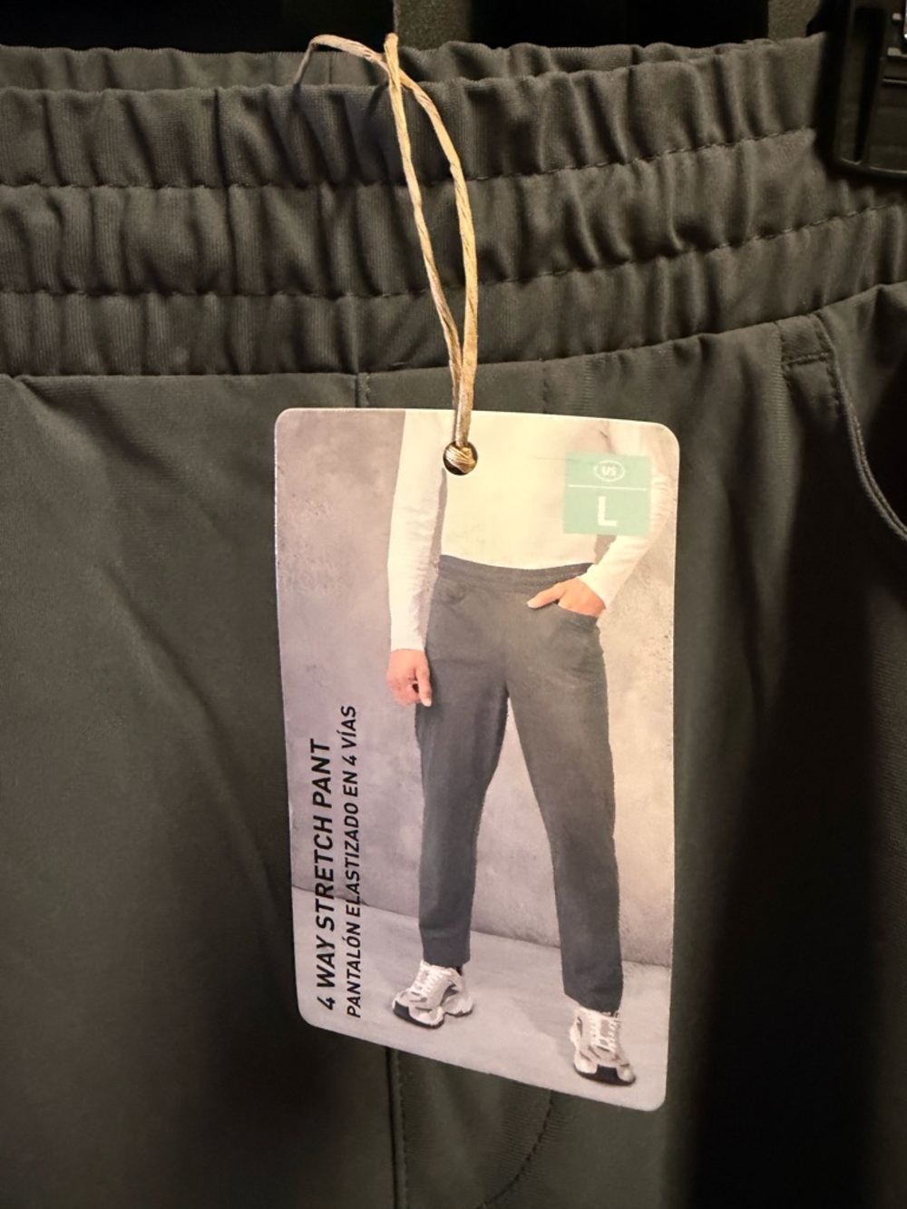 Men's Black Stretch 4-Way Pant